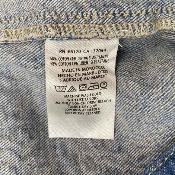 Anthropologie Pilcro Ella Tailored Denim Shorts size 10 - Picture 6 of 6